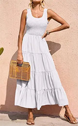 Elastic Waist Big Swing | Nofar Chicy Boutique White L