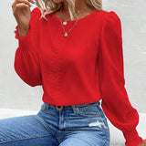 Elegant Long Sleeved Round Neck | Auburn Chicy Boutique