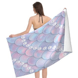 Mermaid Scales Beach Towels | Soren Chicy Boutique Pink 100x200cm