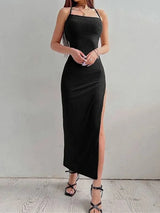 Sexy Black Halter Bodycon Dress | Lush ✨ Chicy Boutique