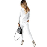 Two Piece Sets High Collar | Natali Chicy Boutique White XL