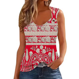 Neck Split Sleeve Tank Top | Cedar Chicy Boutique As Picture 10 S