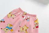 Mickey Mouse Silk Satin Short Sleeve+Shorts | Katani Chicy Boutique