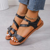 Open Toe Flat Sandals | Helena Chicy Boutique