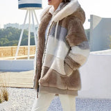Oversized Jacket with Pocket | Snowelle Chicy Boutique Khaki 5XL