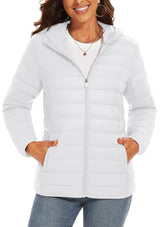 Full Zip Up Hooded Puffer Jacket | Glaciera Chicy Boutique