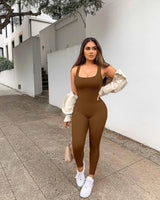 Yoga Ribbed Bodycon One Piece | Shalem Chicy Boutique