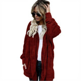 Double Fleece Cardigan Jacket | Chilluxe Chicy Boutique