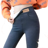 Women's winter fleece-lined high-waist skinny leggings | Lambora Chicy Boutique
