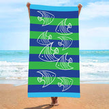 Absorbent Beach Towels | Shirly Chicy Boutique Fish 70x140cm