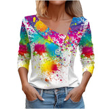 Long Sleeve Top White-Pink | Pixie Chicy Boutique Colorful XL