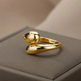 Gold Stainless Steel Ring | AurumBand Chicy Boutique