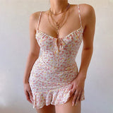 Sexy Floral Camisole Summer Dress 🌸 | ChicLuxe Chicy Boutique WHITE S