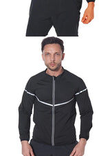 Men Sauna Jacket for Slimming Long Sleeve Sweat Top Zipper | Aharon Chicy Boutique