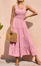 Elastic Waist Big Swing | Nofar Chicy Boutique Pink L