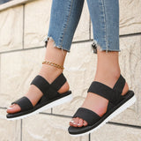 Shoelace flat sandals | Gina Chicy Boutique