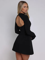 Elegant Backless Mini Dress | Mozision Chicy Boutique