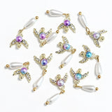 10Pcs Golden Nail Charms | Gleamia Chicy Boutique JE0827