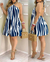Backless Dress | Noa Chicy Boutique Navy Blue XXL