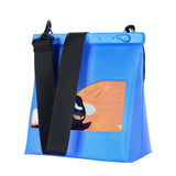 Waterproof Pouch with Beach Swimming Bag | Vesper Chicy Boutique Blue Case & Strap PVC