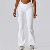 Flared Latin Dance Leggings | Latino Chicy Boutique White S CHINA