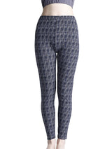 Plaid High Waist Leggings | PlaidFit Chicy Boutique new black navy plaid S