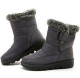 Winter Boots Waterproof, Fur-Lined, Ankle Low Heels | FrostGuard Chicy Boutique