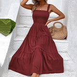 Slim Swing Dress | May Chicy Boutique Wine L CHINA
