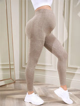 Maternity Leggings Leggings | ZephyrLegs Chicy Boutique Brown L