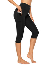 3/4 Female Leggings | Velana Chicy Boutique Black M