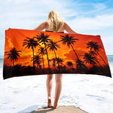 Coconut Tree Beach Sand Towel | Astrid Chicy Boutique Pink H150xW220cm