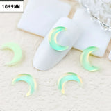 100pcs 10mm Moon Diamond | Luster Chicy Boutique 10mm Green 100pcs