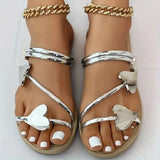 Heart Flat Sandals | Malka Chicy Boutique