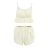 Hollow Out Crop Top Sleepwear | Tachrah Chicy Boutique
