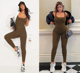 Yoga Ribbed Bodycon One Piece | Shalem Chicy Boutique