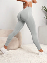 Seamless High-Waist Leggings – Hip-Lifting & Sculpting 🔥 | Velsa Chicy Boutique Light gray S
