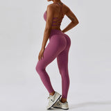 Back Bra High Waist Leggings Suit | Siren Chicy Boutique