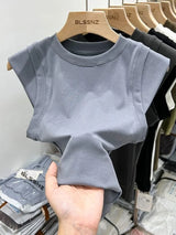 Crop Top Spring Tee | Lush Chicy Boutique Blue XL