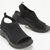Mesh Fish Platform Sandals | Rachel Chicy Boutique Black 35