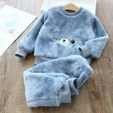 2-Piece Winter Sleepwear for Girls (2-6 Years) | BearDream Chicy Boutique SKY BLUE 2T