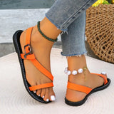 Flip Flops Flat Simple Open Toe Slippers | Honey Chicy Boutique Orange 39