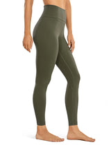 MESH SPLICE SLIM LEGGING | NOVALINE Chicy Boutique Olive S