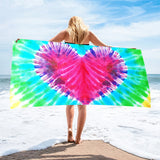 Absorbent Beach Towels | Shirly Chicy Boutique Heart 70x140cm