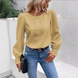 Elegant Long Sleeved Round Neck | Auburn Chicy Boutique
