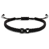 Heart Love Couple Braided Bracelet | Whisper Chicy Boutique Y Love
