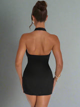 ๐ Diamond V-Neck Strapless Mini Dress | Glitz Chicy Boutique