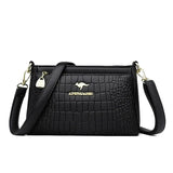 3 Layers Shoulder Crossbody | Femme Chicy Boutique Black 1