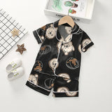 Mickey Mouse Silk Satin Short Sleeve+Shorts | Katani Chicy Boutique