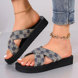 Open Toe Non Slip Wedges | Richy Chicy Boutique Gray 41