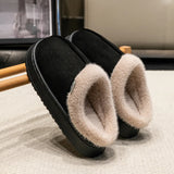 Fluffy Women’s Winter Slippers – Warm & Anti-Slip | CozyStep Chicy Boutique black 36-37
